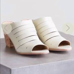 NEW FORTRESS OF INCA women's gaby leather slide sandal in white